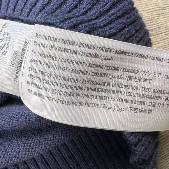 Abercrombie & Fitch Men's Cashmere Blend V-Neck Long Sleeve Size L - Picture 4 of 4